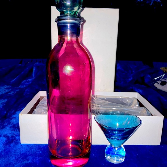 Vintage Decanter & Martini Glass - Picture 3 of 3